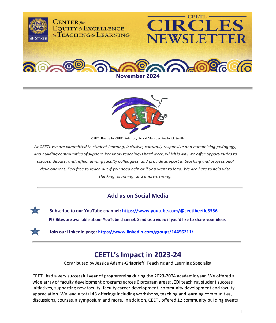 November 2024 Newsletter